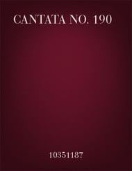 Cantata No. 190 SATB Vocal Score cover